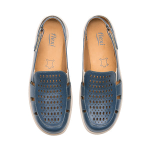 128706 AZUL FLEXI CALZADO DAMA CHOCLO CASUAL