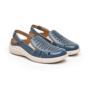 128706 AZUL FLEXI CALZADO DAMA CHOCLO CASUAL