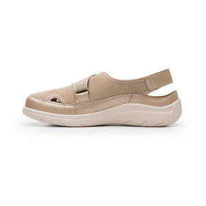 128709 BEIGE FLEXI CALZADO DAMA CHOCLO CASUAL