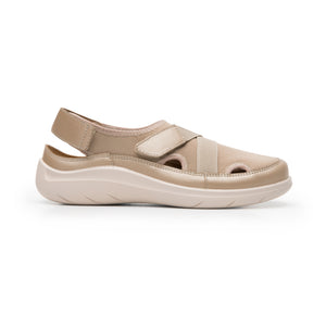 128709 BEIGE FLEXI CALZADO DAMA CHOCLO CASUAL