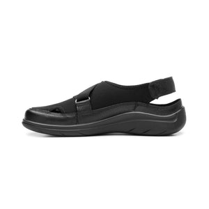 128709 NEGRO FLEXI CALZADO DAMA CHOCLO CASUAL