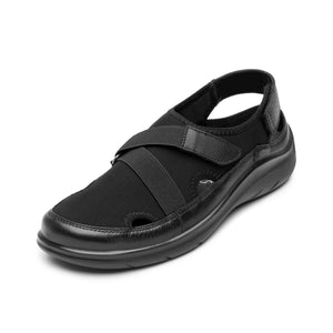 128709 NEGRO FLEXI CALZADO DAMA CHOCLO CASUAL