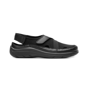 128709 NEGRO FLEXI CALZADO DAMA CHOCLO CASUAL