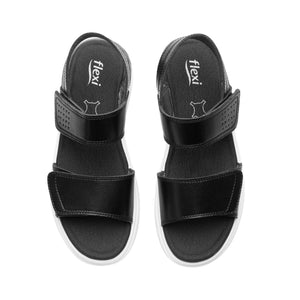 129401 BLACK FLEXI CALZADO DAMA SANDALIA SAND