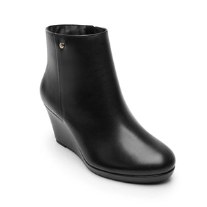 129604 NEGRO FLEXI CALZADO DAMA BOTÍN SEMIVES