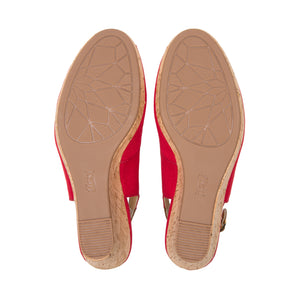 129605 ROJO FLEXI CALZADO DAMA CHOCLO SEMIVES