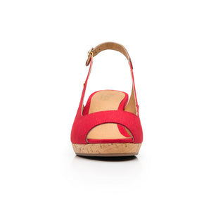 129605 ROJO FLEXI CALZADO DAMA CHOCLO SEMIVES