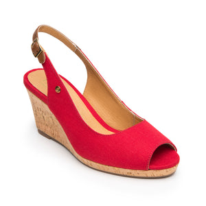 129605 ROJO FLEXI CALZADO DAMA CHOCLO SEMIVES