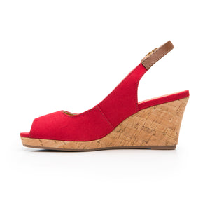 129605 ROJO FLEXI CALZADO DAMA CHOCLO SEMIVES