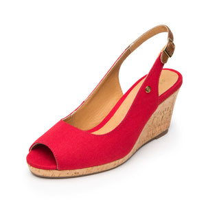 129605 ROJO FLEXI CALZADO DAMA CHOCLO SEMIVES