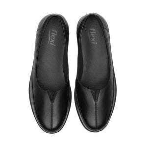 130002 NEGRO FLEXI CALZADO DAMA CHOCLO CASUAL