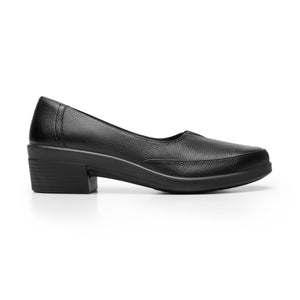 130002 NEGRO FLEXI CALZADO DAMA CHOCLO CASUAL
