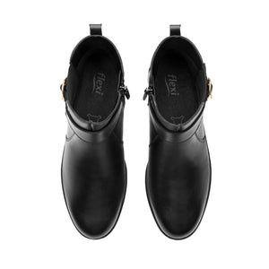130008 NEGRO FLEXI CALZADO DAMA BOTÍN CASUAL