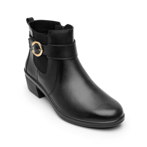 130008 NEGRO FLEXI CALZADO DAMA BOTÍN CASUAL