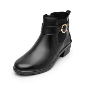 130008 NEGRO FLEXI CALZADO DAMA BOTÍN CASUAL