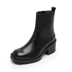 130102 NEGRO FLEXI CALZADO DAMA BOTÍN CASUAL