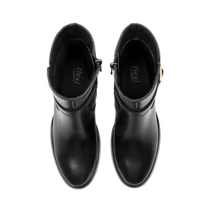 130308 NEGRO FLEXI CALZADO DAMA BOTÍN CASUAL