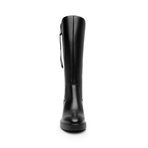 130309 NEGRO FLEXI CALZADO DAMA BOTA ALTA CAS