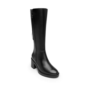 130309 NEGRO FLEXI CALZADO DAMA BOTA ALTA CAS