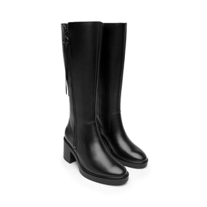 130309 NEGRO FLEXI CALZADO DAMA BOTA ALTA CAS