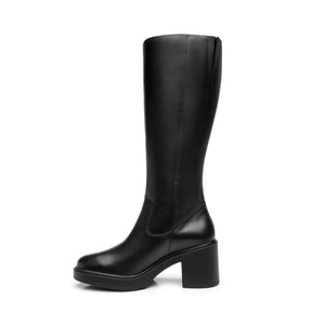 130309 NEGRO FLEXI CALZADO DAMA BOTA ALTA CAS