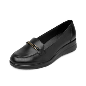 130402 NEGRO FLEXI CALZADO DAMA CHOCLO CASUAL