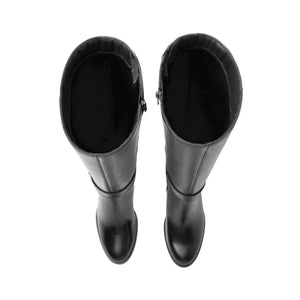 130604 NEGRO FLEXI CALZADO DAMA BOTA SEMIVEST