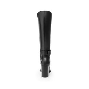 130604 NEGRO FLEXI CALZADO DAMA BOTA SEMIVEST