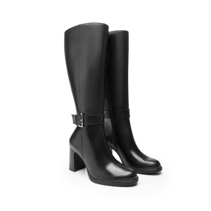 130604 NEGRO FLEXI CALZADO DAMA BOTA SEMIVEST