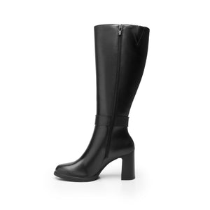 130604 NEGRO FLEXI CALZADO DAMA BOTA SEMIVEST