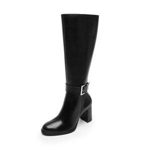 130604 NEGRO FLEXI CALZADO DAMA BOTA SEMIVEST