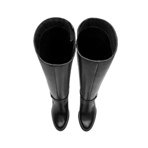 130607 NEGRO FLEXI CALZADO DAMA BOTA SEMIVEST