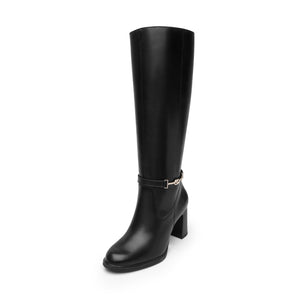 130607 NEGRO FLEXI CALZADO DAMA BOTA SEMIVEST