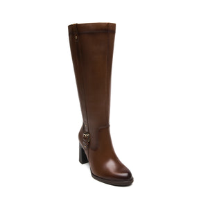 130614 DARK TAN FLEXI CALZADO DAMA BOTA ALTA