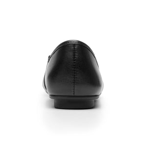 130802 NEGRO PIEL FLEXI CALZADO DAMA BALERINA