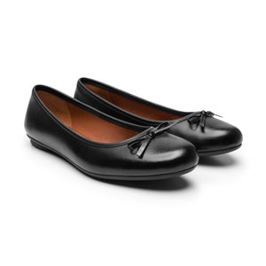 130802 NEGRO PIEL FLEXI CALZADO DAMA BALERINA