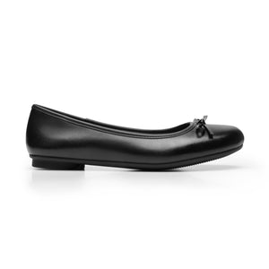 130802 NEGRO PIEL FLEXI CALZADO DAMA BALERINA
