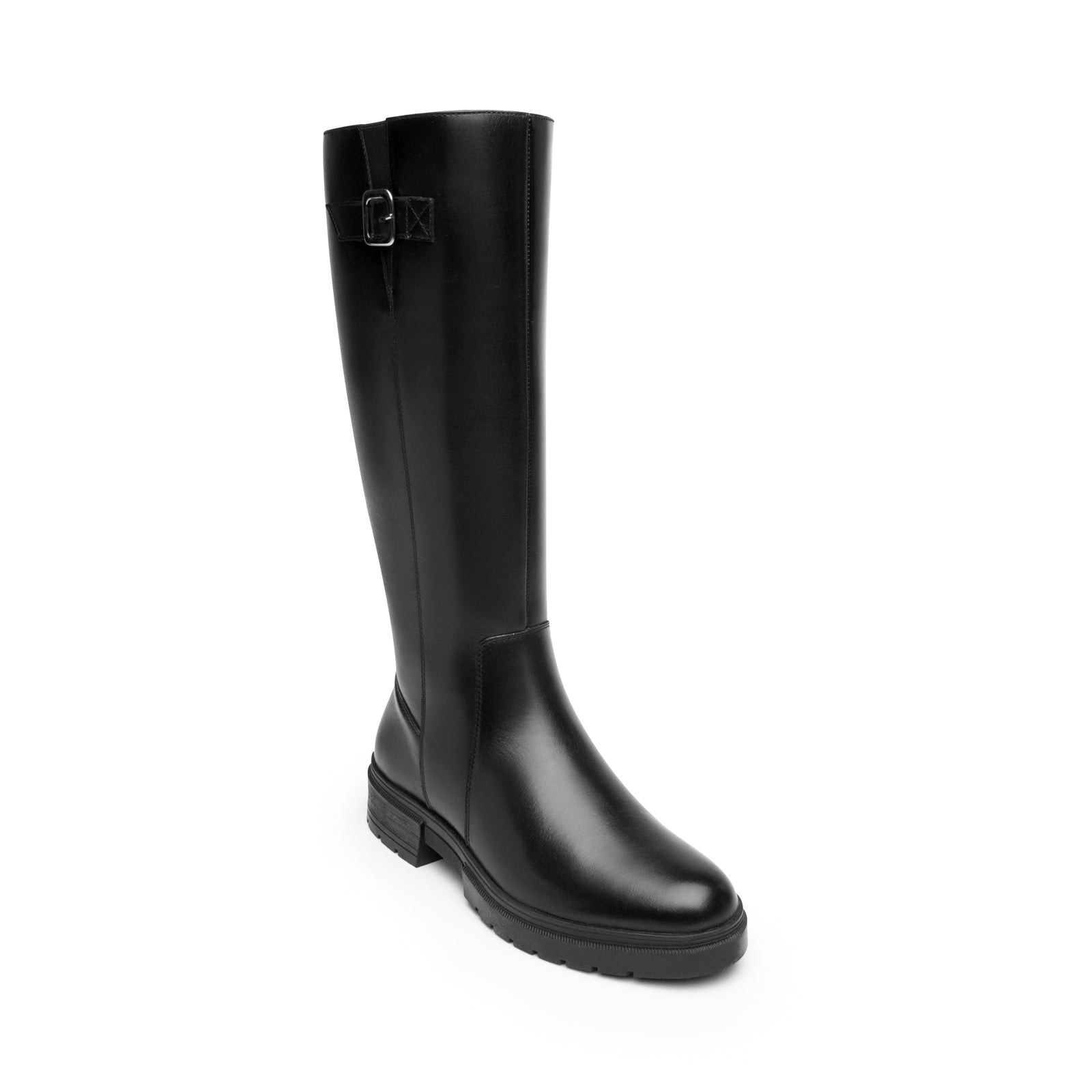 131910 NEGRO FLEXI CALZADO DAMA BOTA ALTA CAS