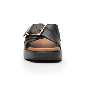 133501 NEGRO FLEXI CALZADO DAMA SANDALIA SAND