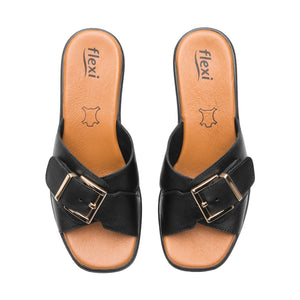 133501 NEGRO FLEXI CALZADO DAMA SANDALIA SAND