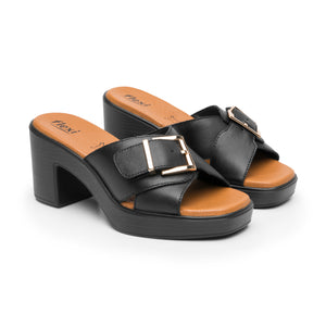 133501 NEGRO FLEXI CALZADO DAMA SANDALIA SAND