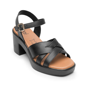 133507 NEGRO FLEXI CALZADO DAMA SANDALIA SAND