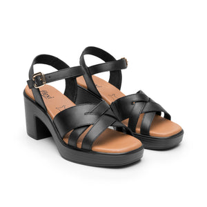 133507 NEGRO FLEXI CALZADO DAMA SANDALIA SAND
