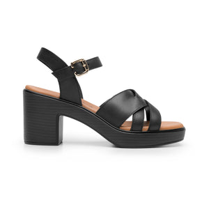 133507 NEGRO FLEXI CALZADO DAMA SANDALIA SAND