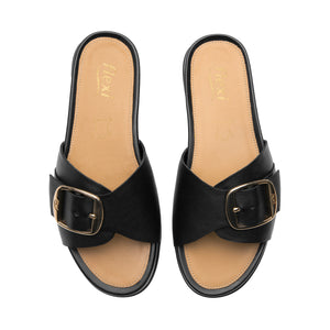 133601 NEGRO FLEXI CALZADO DAMA SANDALIA SAND