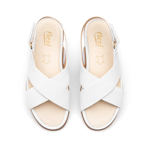 133603 BLANCO FLEXI CALZADO DAMA SANDALIA SAN