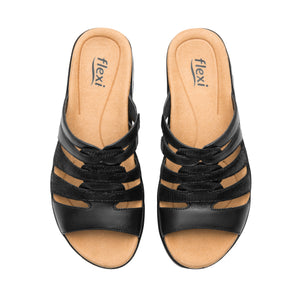 133701 NEGRO FLEXI CALZADO DAMA SANDALIA SAND