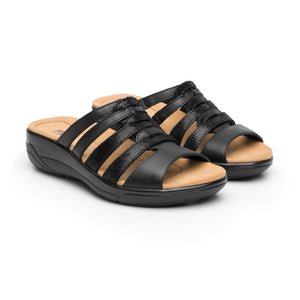 133701 NEGRO FLEXI CALZADO DAMA SANDALIA SAND