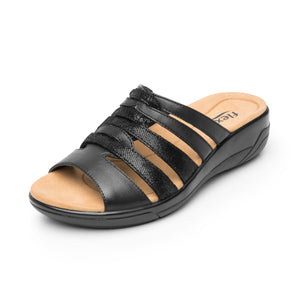 133701 NEGRO FLEXI CALZADO DAMA SANDALIA SAND
