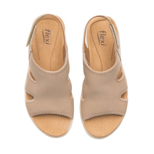 133703 BEIGE FLEXI CALZADO DAMA SANDALIA SAND